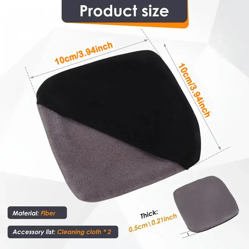 1/2pcs Car Touch Screen Cleaning Cloth, Double Side Microfiber Cleaning Cloth for Car and Glass Screens for Laptops