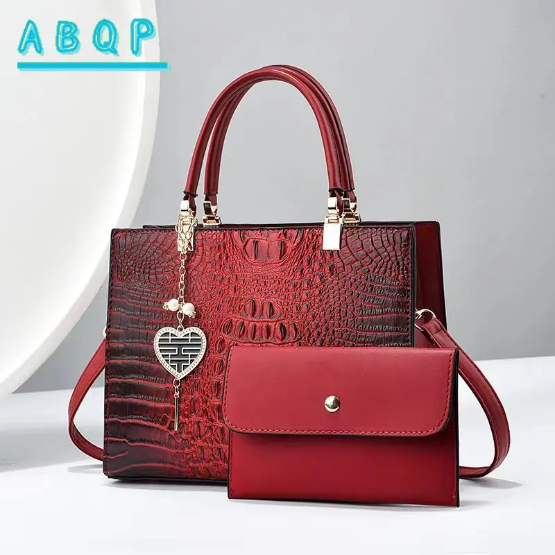 New Women's Handbags Luxury Brand Women's Shoulder Crossbody Bag Large Capacity 2-piece Set Fashionable Women's Bag High Quality