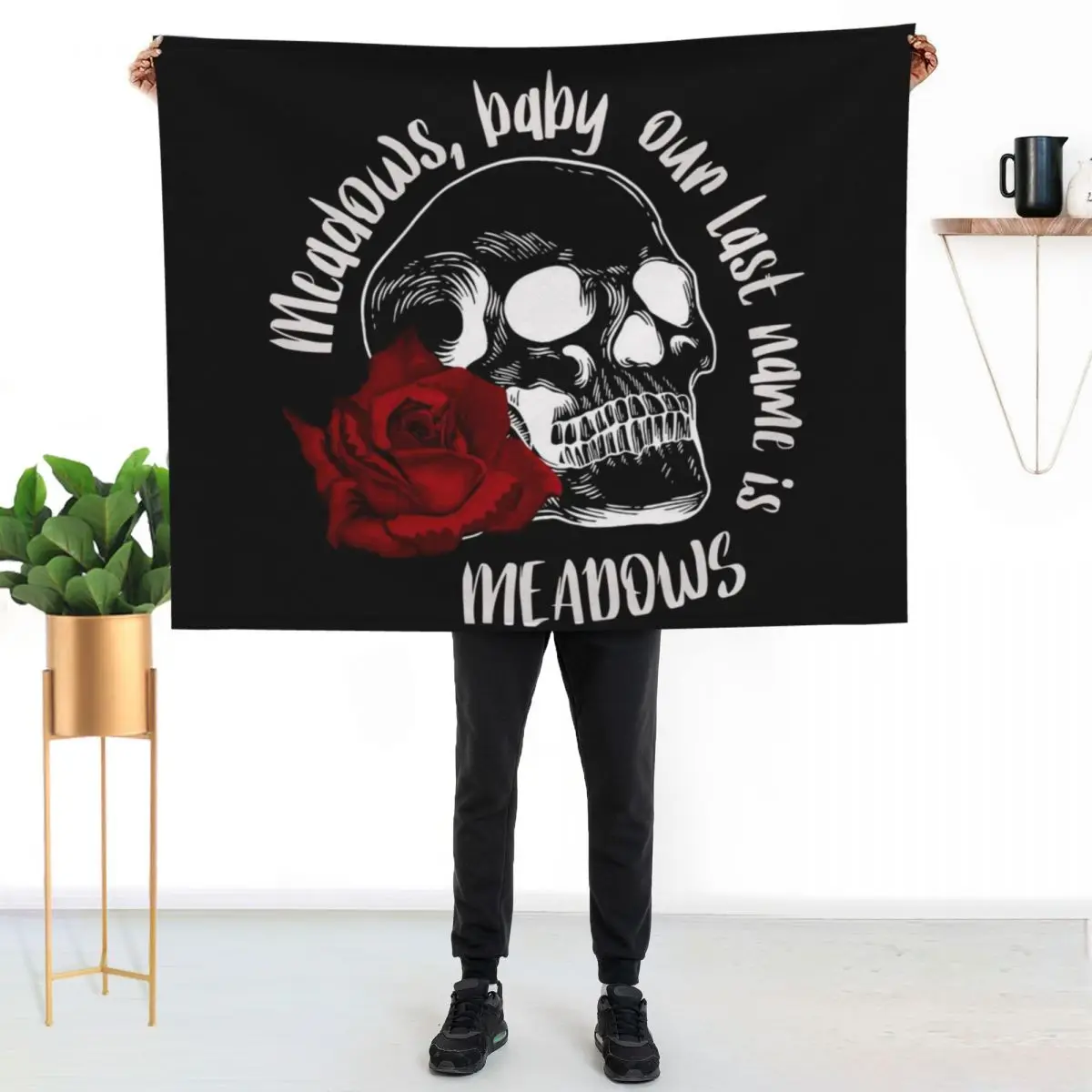 Haunting Adeline - Meadows, baby. Our last name is Meadows. Throw Blanket Soft Comfort Blanket for Reading Watching TV