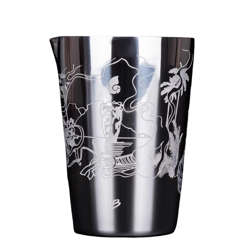 500 مللي كوكتيل خلط الزجاج نمط جديد الفولاذ المقاوم للصدأ النعناع Julep موسكو البغل القدح كوب البيرة فنجان القهوة المياه الزجاج درينكوير