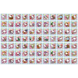 Hand-painted Version of Hello Kitty Square Acrylic Pieces DIY Jewelry Accessories Special-shaped Version Handmade Materials