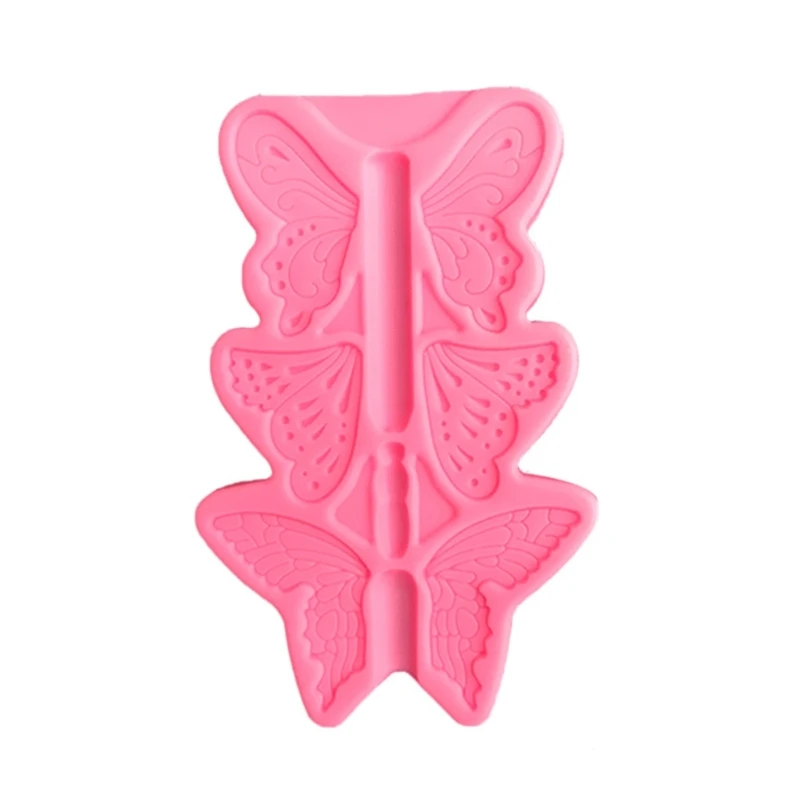 Butterfly Shaped Fondant Chocolate Mould Cake-Topper Baking Tools Handmade-Soap Silicone Ornaments Mold Easy to Clean