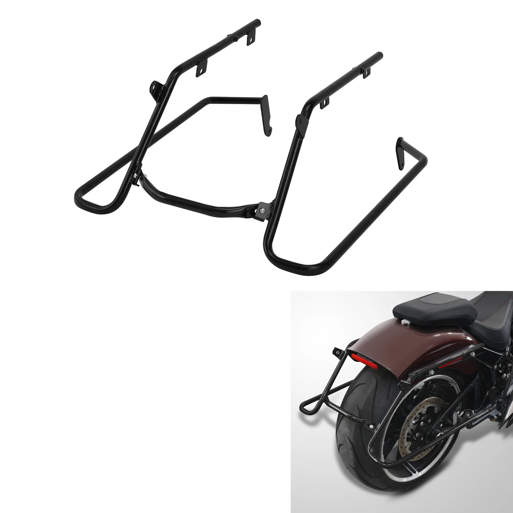 Hard Saddlebag Conversion Bracket Fit For Harley Softail Fat Boy FLFBS Breakout 2018-2025