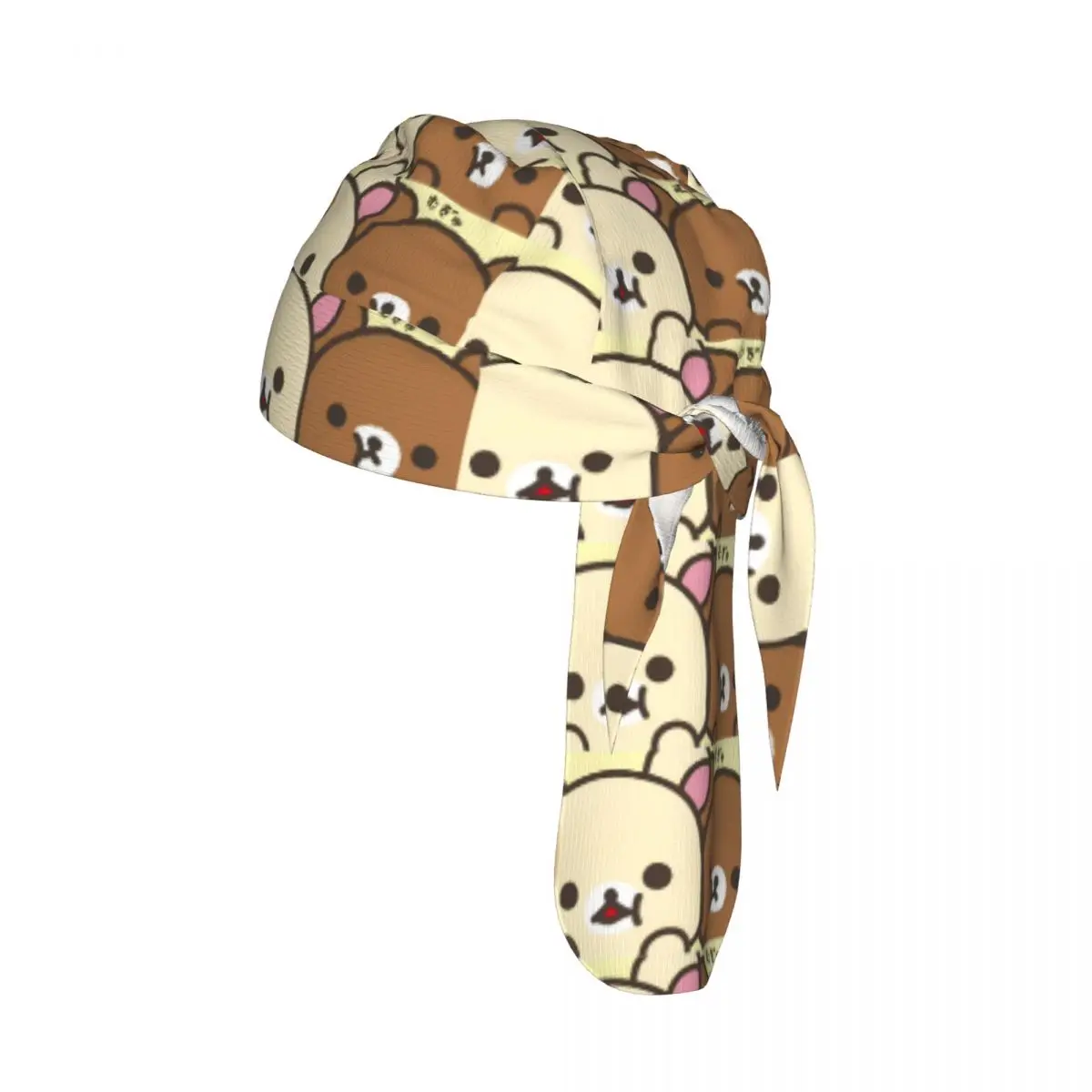 

Регулируемая кепка-бандана с мультяшным принтом R-Rilakkumaes для мужчин и женщин, быстросохнущая, для велоспорта и бега