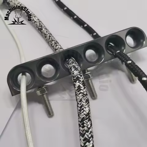 R6.14 multi ring organizer deck Deck Fairlead Organizers Hard Anodize With PTFE Coating Sailing Aluminium low friction