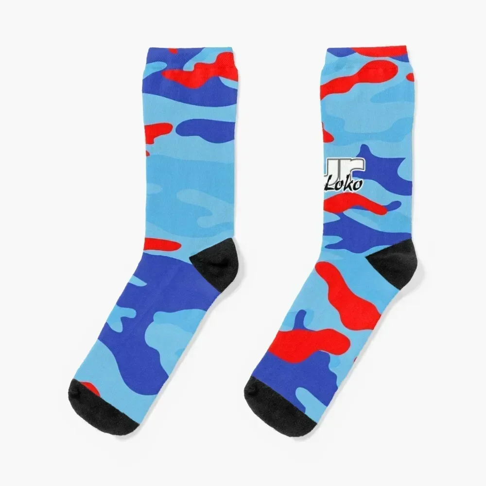 Calcetines azules Razz Camo 4loko, medias móviles, ideas de regalos de lujo para San Valentín, calcetines esenciales para mujer y hombre