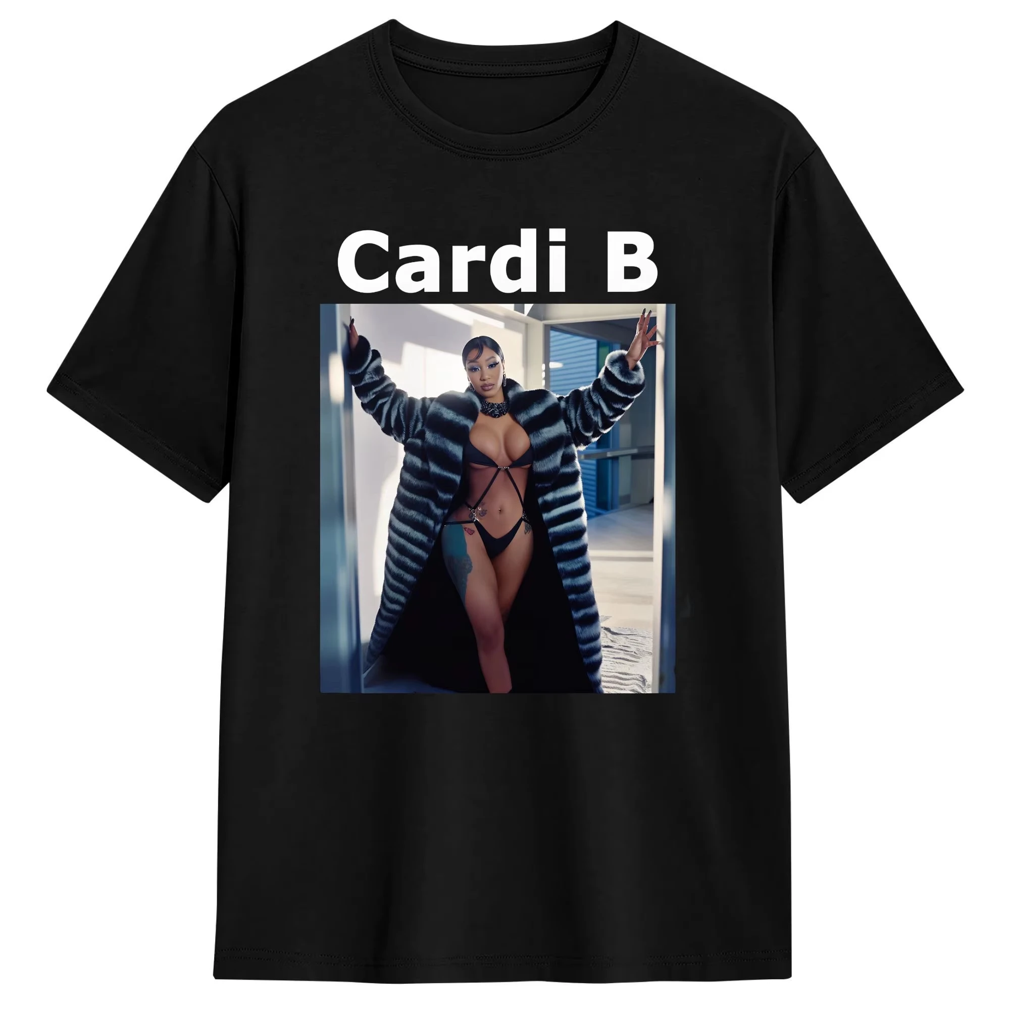2026 Cardi B Like What Freestyle Hot T-Shirt Summer Cotton T Shirts for Adult Casual Tshirt Short Sleeve Streetwear Tops Ins Y2k