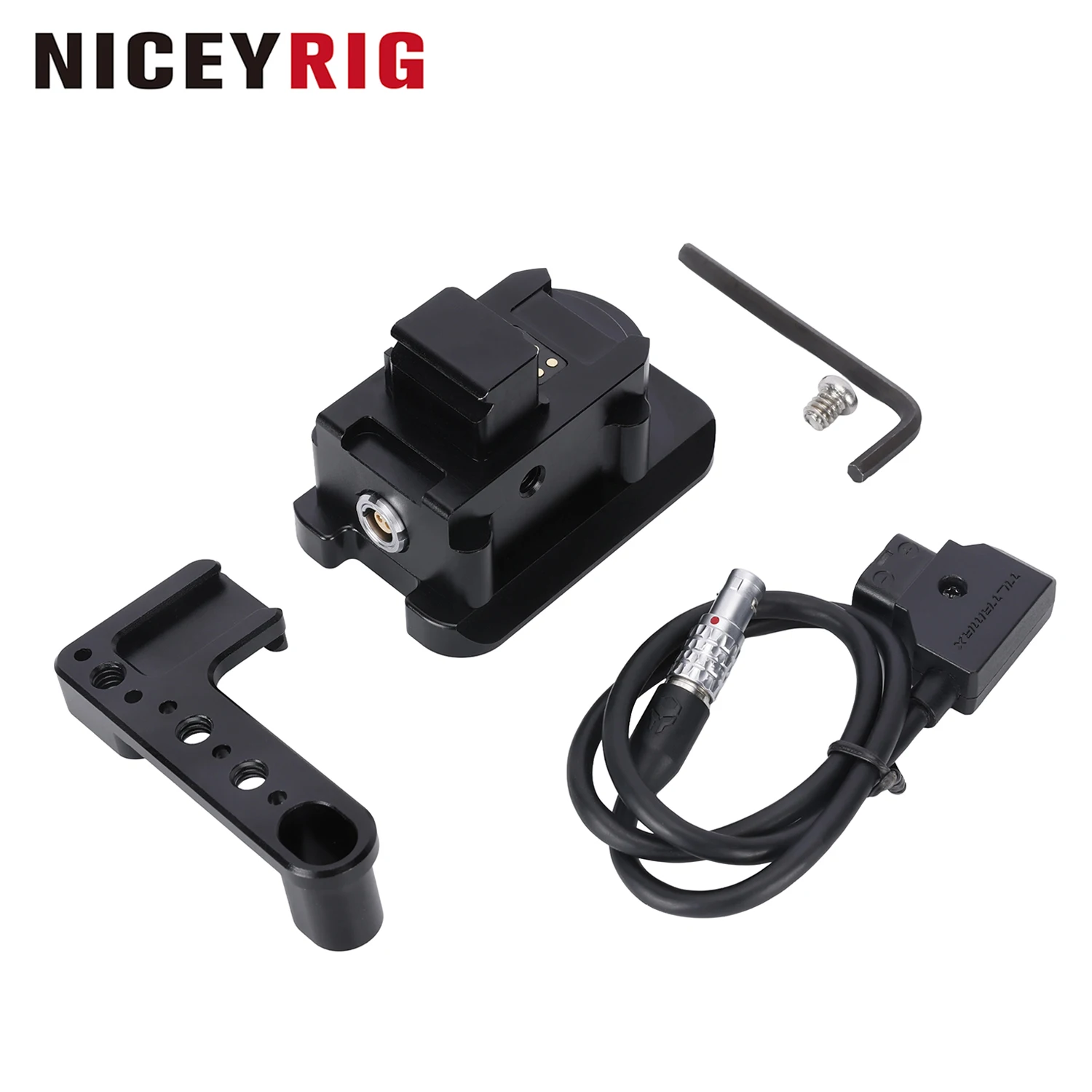 

NICEYRIG Power Supply Base Plate for DJI RS3/RS4/RS5 with Quick Release Dovetail Plate for Manfrotto-Style Tripods Stabilizers