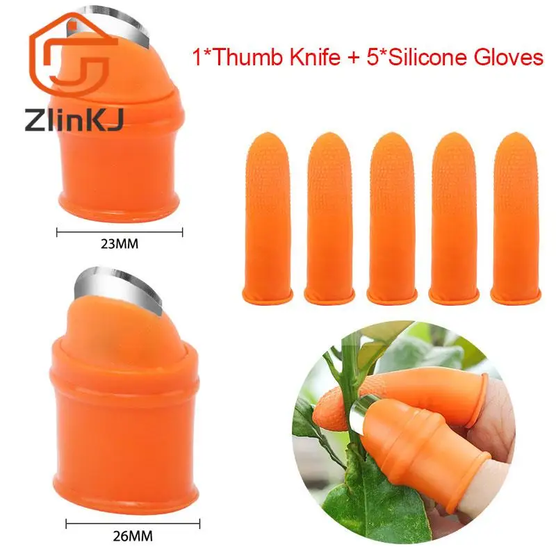 Pruning Shears Garden Picking Plant Vegetables Separator Finger Tool Multifunction Kitchen Cutter Thumb Cutter Gardening Tools