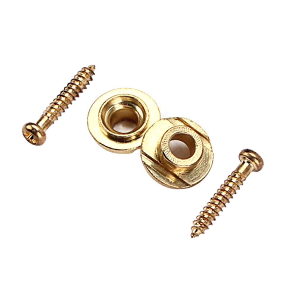 

2 pcs Premium Copper Roller String Trees Golden Finish For Electric Guitar String Retainer Guide Replacement Parts Instrument