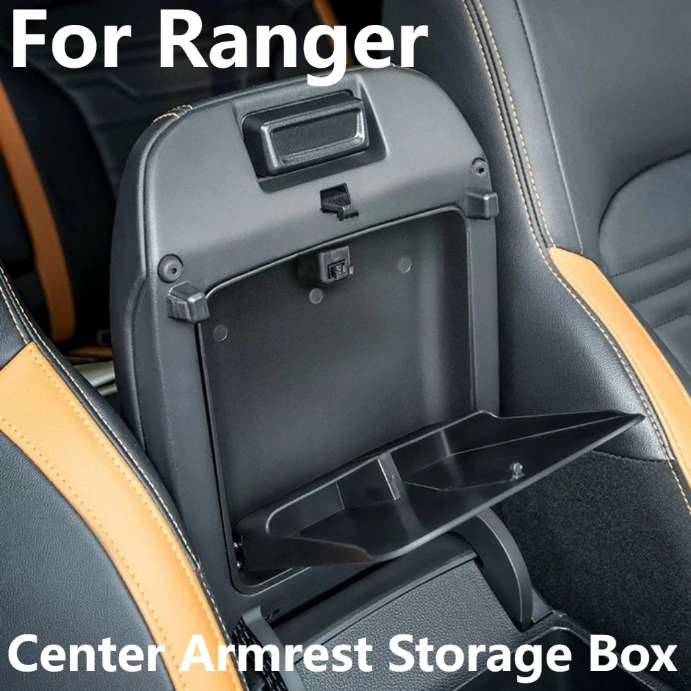 

For Ranger Car Center Armrest Storage Box Hidden Divider Tray Extra Space Organizer Modified Car Interior Accessories