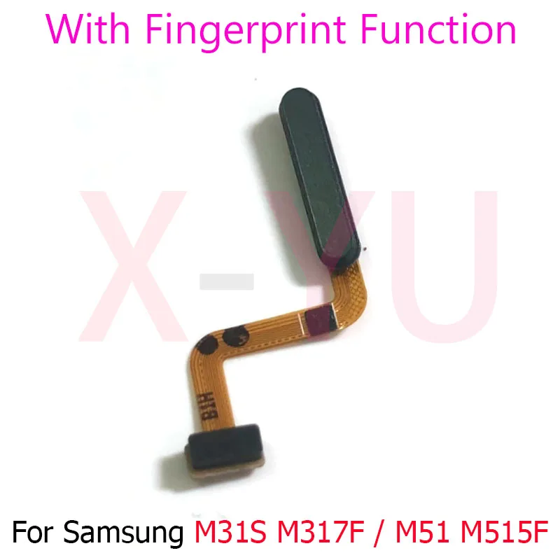 For Samsung Galaxy M31S M317F M317 / M51 M515F M515 Home Button Fingerprint Sensor Return Power Flex Cable