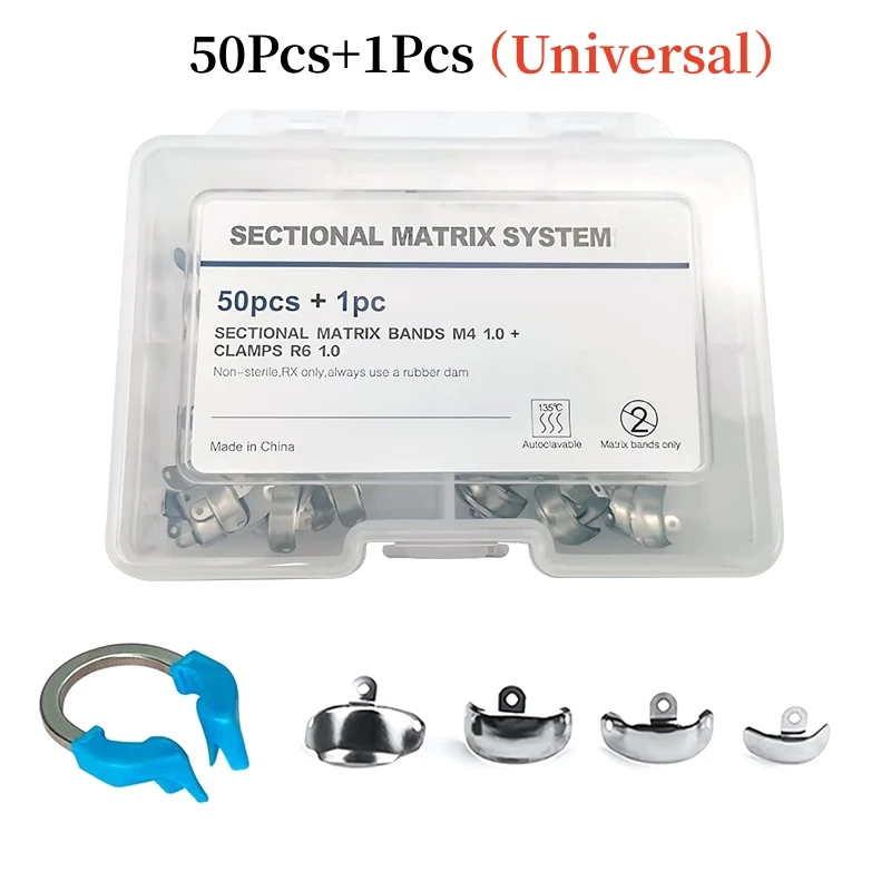 Tandheelkundige Matrix Bands Sectionele Voorgevormde Matrix Systeem Metalen Matrices Matrix Klem Nikkel Titanium Klemring Tandarts Gereedschap
