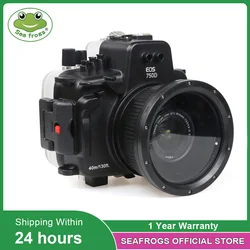 Camera Waterproof Housing Case for Canon EOS 750D Underwater 40m Photograpy Camera Accessory Diving Impermeable Protective Case