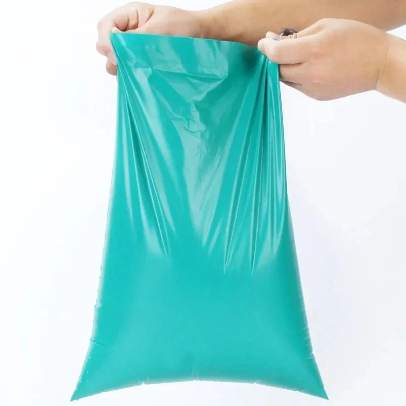 

100Pcs/Pack Plastic Courier Green Bag Express Packaging Bags Thicken Clothing Waterproof Mailing Bags Self Seal Envelope Pouch