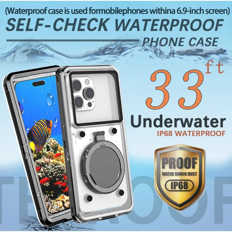 

Waterproof Phone Case Diving Underwater Taking Waterproof Cases for XIAOMI for IPhone for Huawei 6.9-inch Universal Mobile Phone