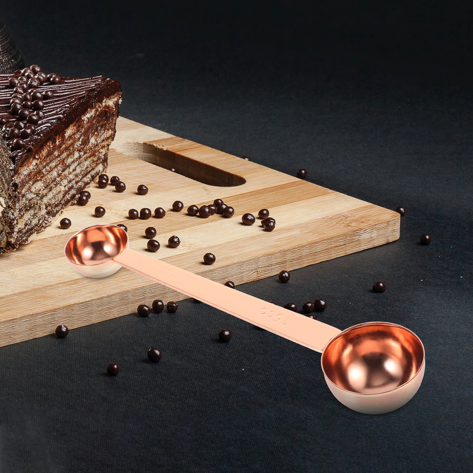 

Stainless Steel Measuring Spoon Ergonomic Handle for Coffee Beans Sugar Tea Leaves Baking Coffee Scoop Small Measuring Spoons