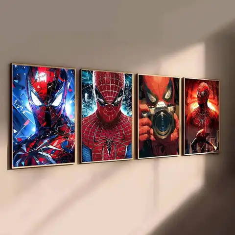 Avengers Marvel Spidermans Poster Paper Print Home Living Room Bedroom Entrance Bar Restaurant Cafe Art Painting Decoration