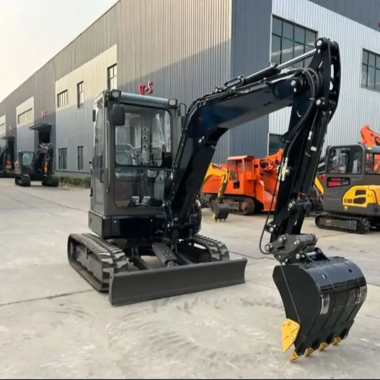 حفارة قابلة للقطر 3.5 طن عالية الجودة مخصصة مع كابينة مريحة وموصل هيدروليكي فعال #2