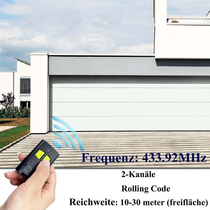

AIAI 2Pcs 433Mhz Handheld Remote Control For Beninca To Go 2WV 4VA 4VA 4VA Rolling Code Garage Remote Control Transmitter