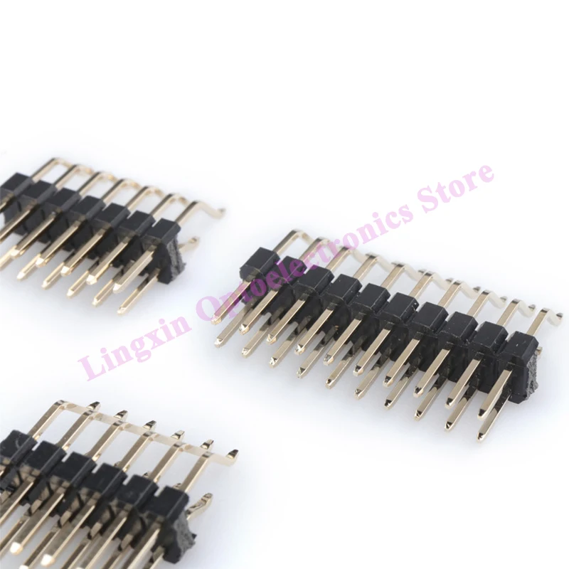 2.54MM spacing SMT horizontal patch double row pin header 2*2/3/4/5/6/7/8-40P horizontal patch pin header