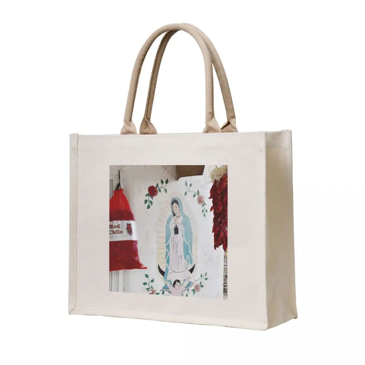 

Chili Ristras in Chimayo, New Mexico Tote Bag Women's beach bags Handbags Women's shopper custom canvas bag