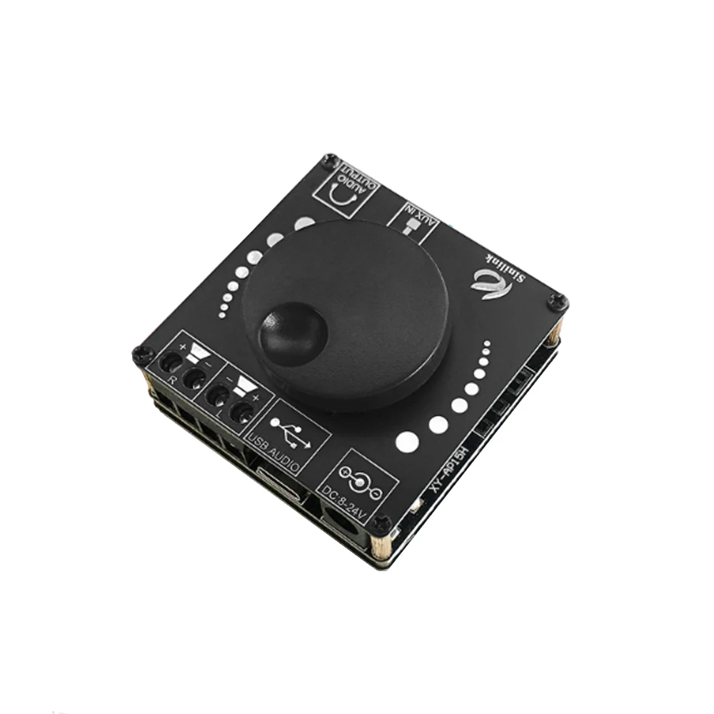 AP15H 20WX2 Bluetooth 5.0 Digital Audio Power Amplifier Board Module 12V 24V AUX USB Sound Card APP Control AMP Amplificador
