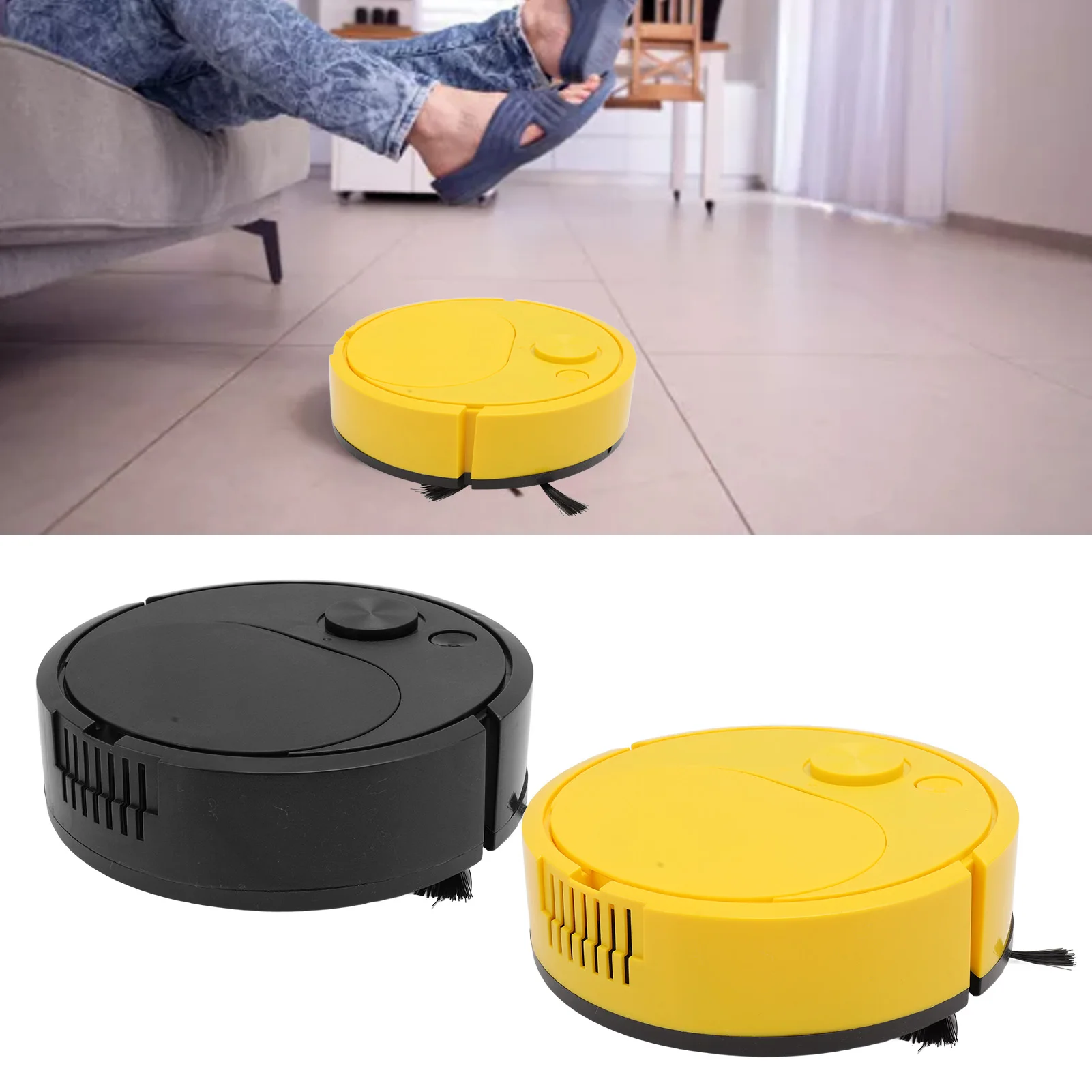 Robot Vacuum Cleaner Multifunctional USB Charging Mini Smart Mopping Sweeping Robot Cleaner for Wooden Flooring Tile Carpet