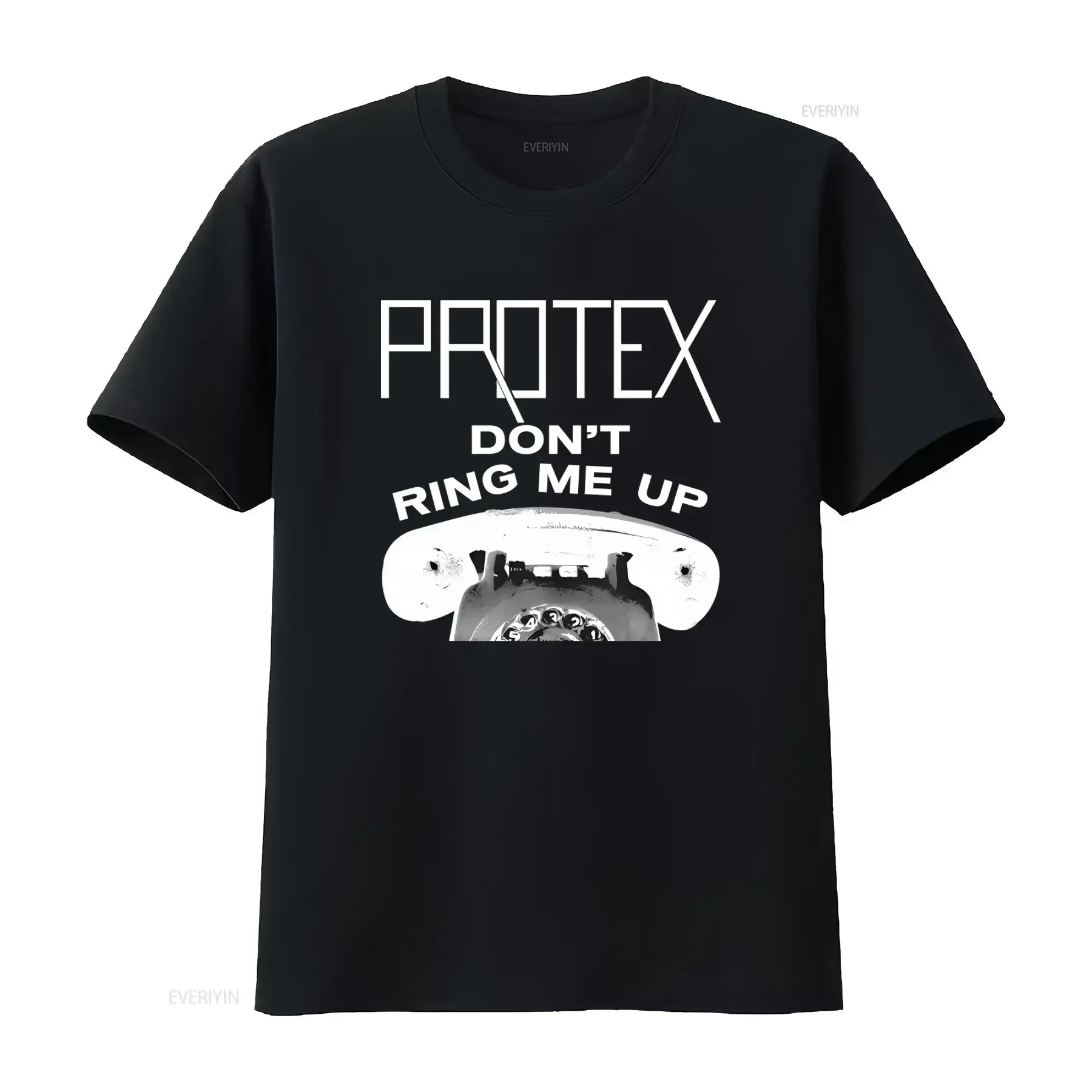 Camiseta estilo retro PROTEX Don't Ring Me Up para hombres y mujeres, vintage, lavada, versátil, gráfica, informal, suave