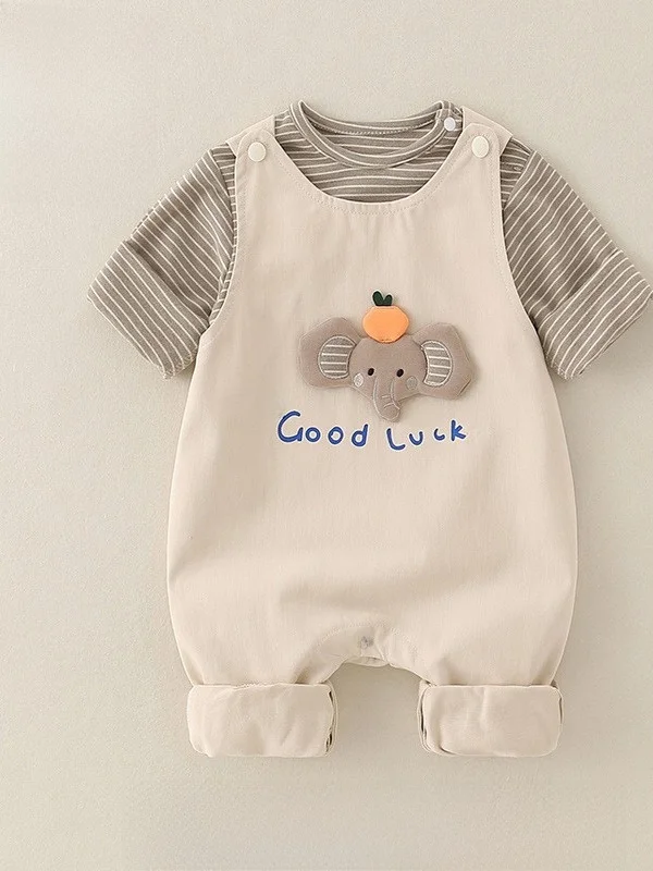 Outono 2025 classe a algodão roupas infantis dos desenhos animados menino roupas de bebê pai-filho combinando quente casual wear para crianças