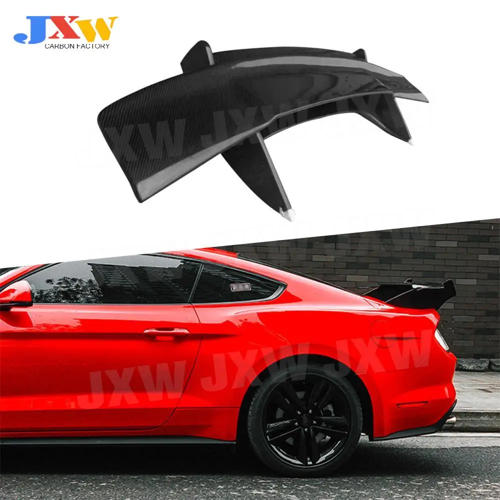 

Carbon Fiber / FRP Rear Boot Spoiler Wings For Ford Mustang GT V8 V6 GT350R Coupe 2015 2016 2017 Double Layer GT Style Spoiler