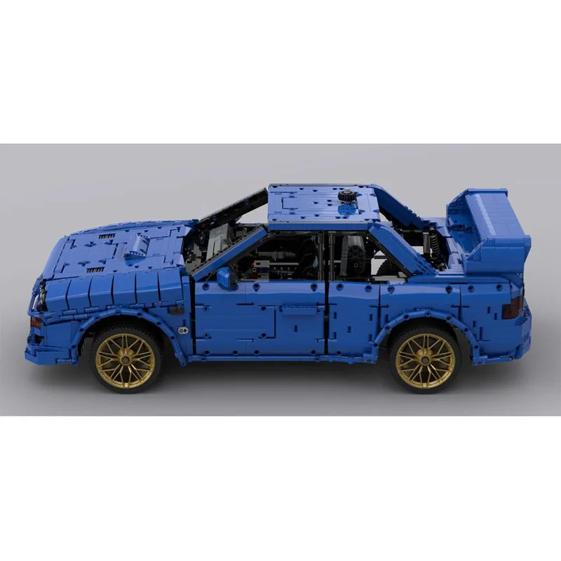 MOC-186820 Blue New 22B STiGT Supercar Building Block Model 4186 Parts MOC Creative Kids Adult Birthday Building Blocks Toy Gift