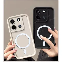 Case For Infinix Note 30 4G X6833B X6716B / 5G X6711 30Pro Note30 VIP TPU Silicone Case With Ring Iron Sheet Magnetic Sticker