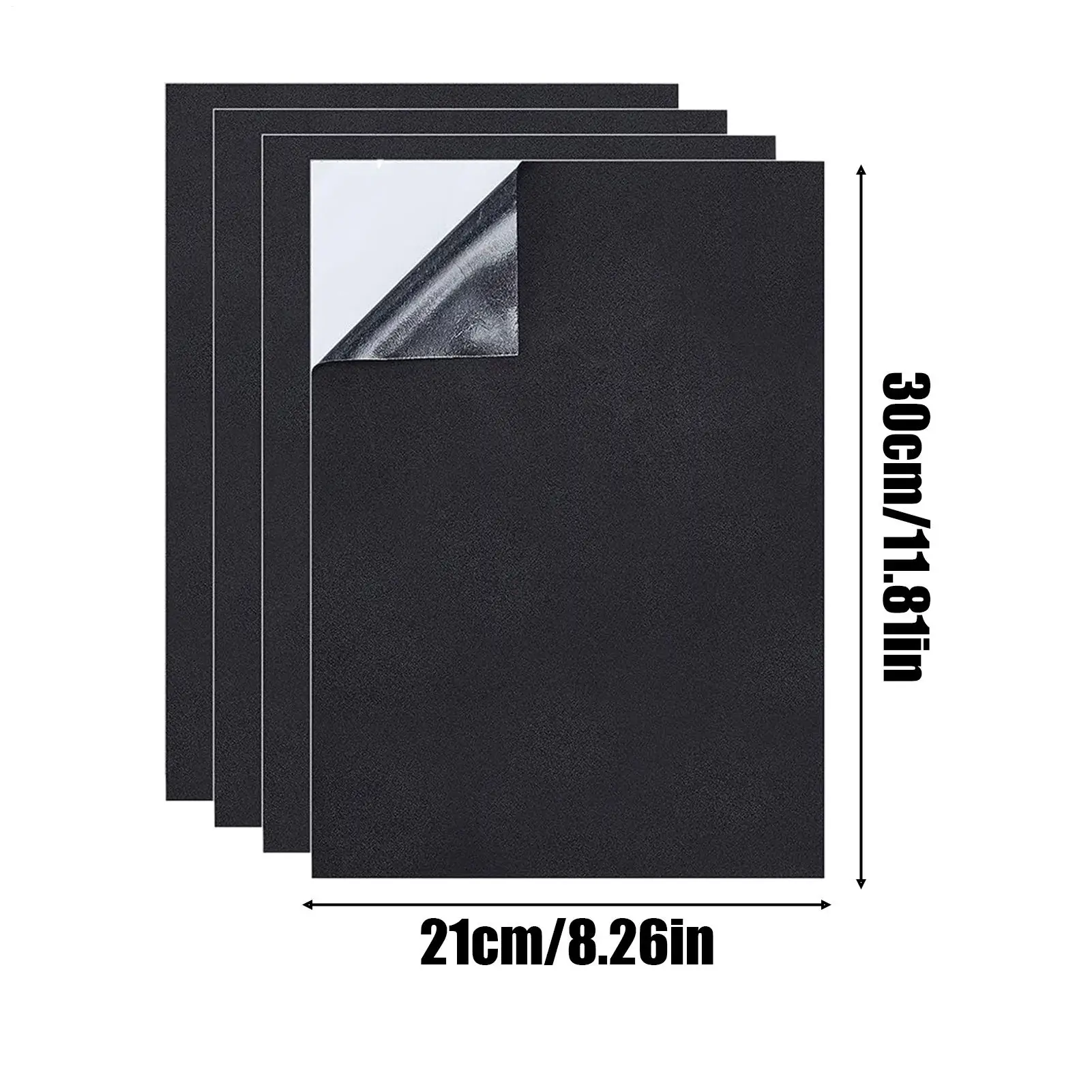 접착성 폼 패딩 시트 4개 충격 흡수 바닥 보호 시트 가구용 접착성 뒷면이 있는 폼 패딩