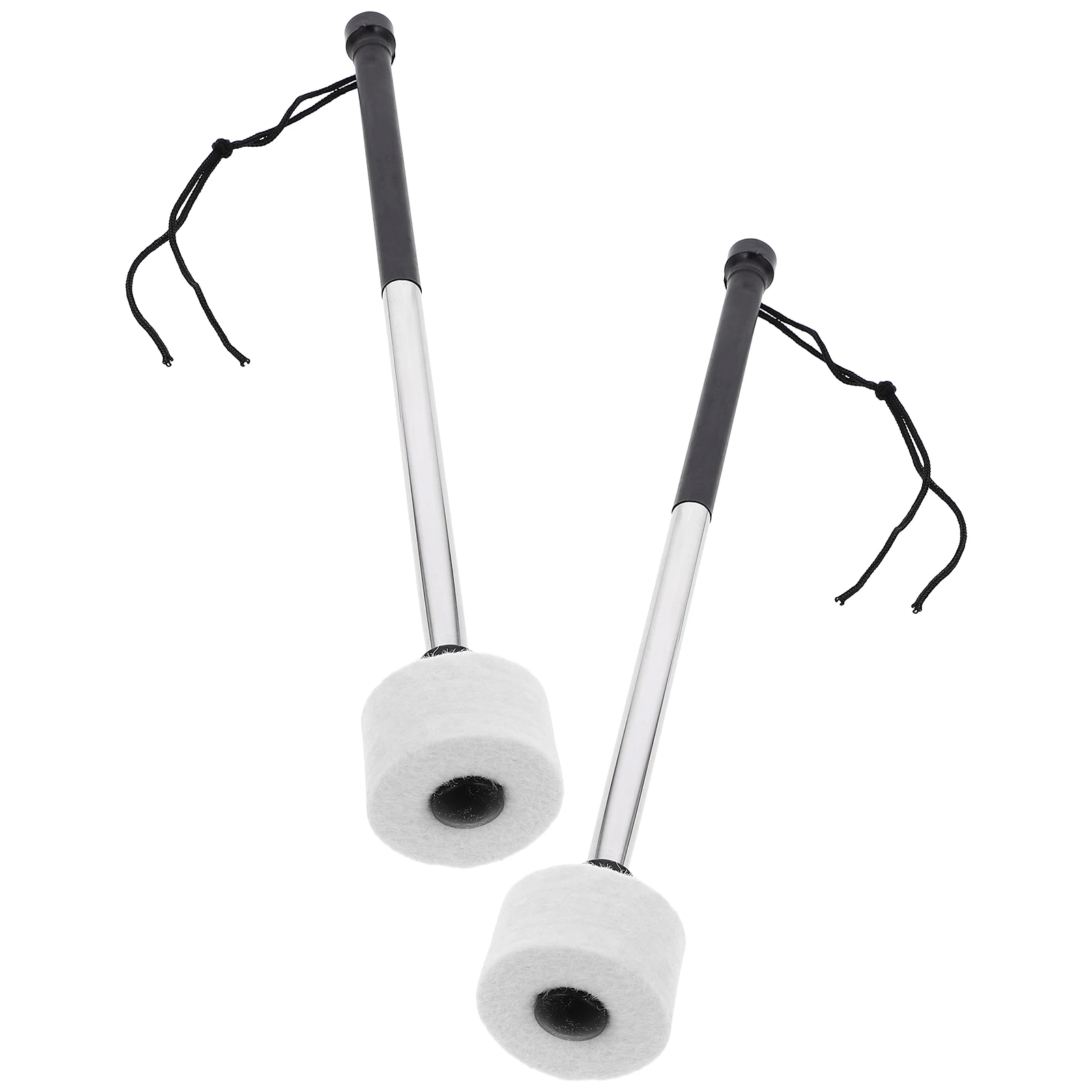 

2pcs Stainless Steel Drumsticks Smooth Ideal Beginners Young Drummers Drum Kits Percussion Instruments Mallets
