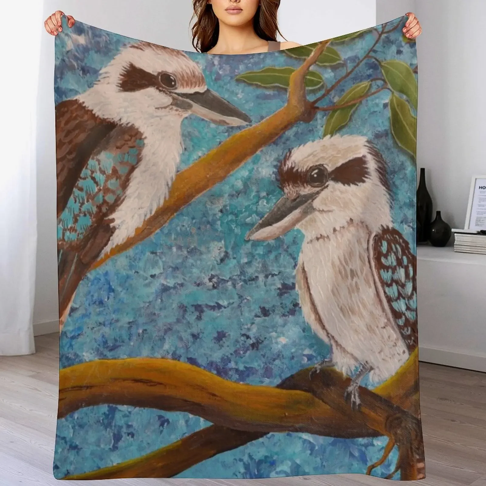 

New LAUGHING KOOKABURRAS Throw Blanket christmas gifts Luxury St Kid'S Luxury Blankets