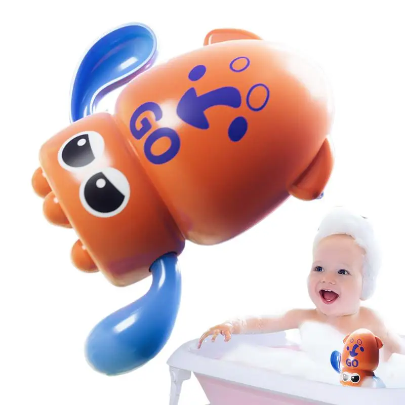 Under The Sea Bath Toys Baby Tub Toys Animals Wind-up Octopus Educational For Activity Development Indoor Family Bonding