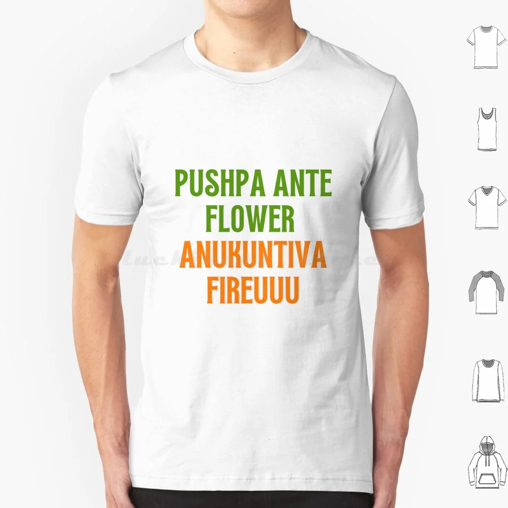 Pushpa Flower Dialogue-Allu Arjun Telugu Movie T Shirt Cotton Men Women DIY Print Pushpa Pushpa Flower Pushpa Dialogue Allu