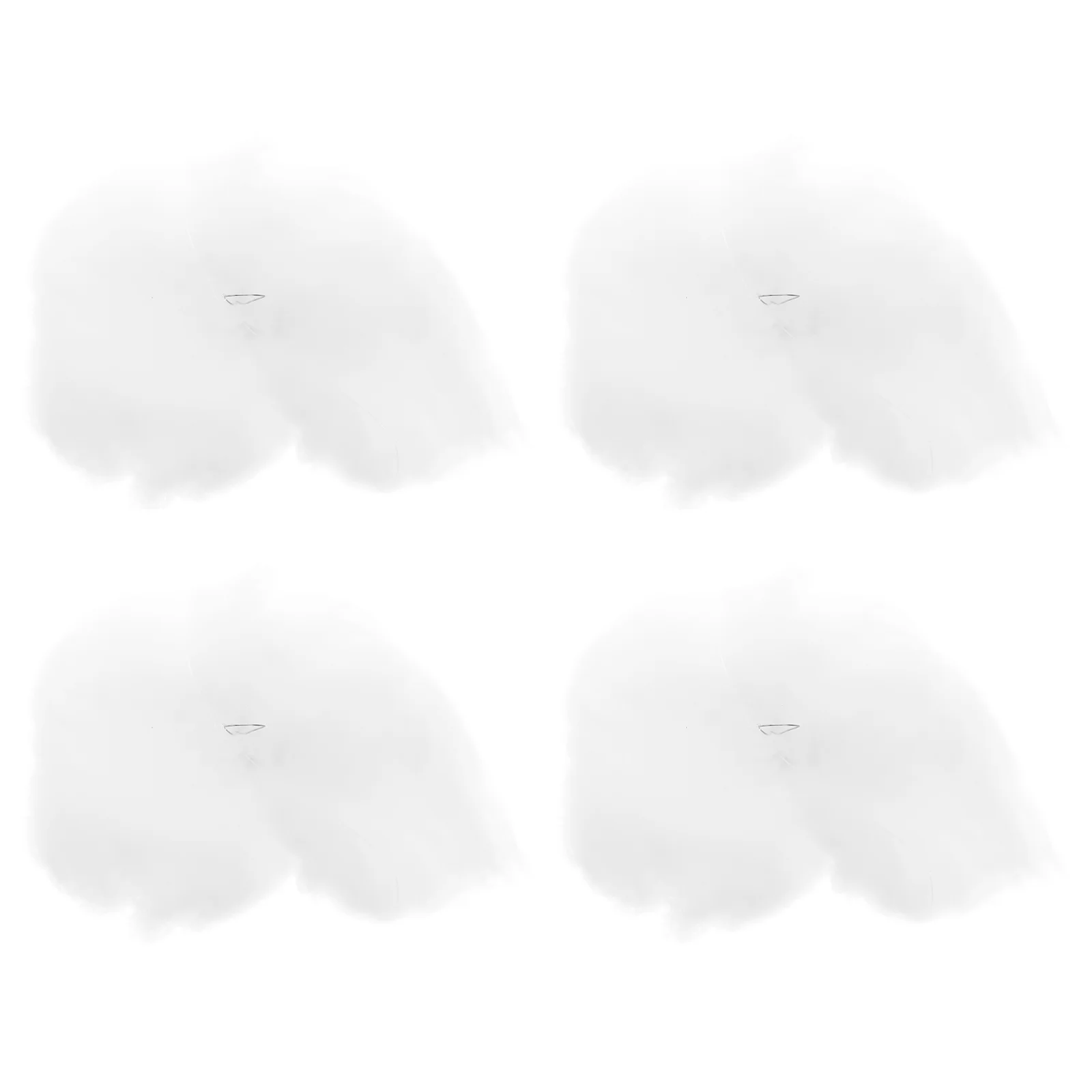 

4 Pcs Simulated Cotton Cloud Decoration DIY Pendant Giant Ornaments Outdoor Hanging Jumbo Christmas Girl