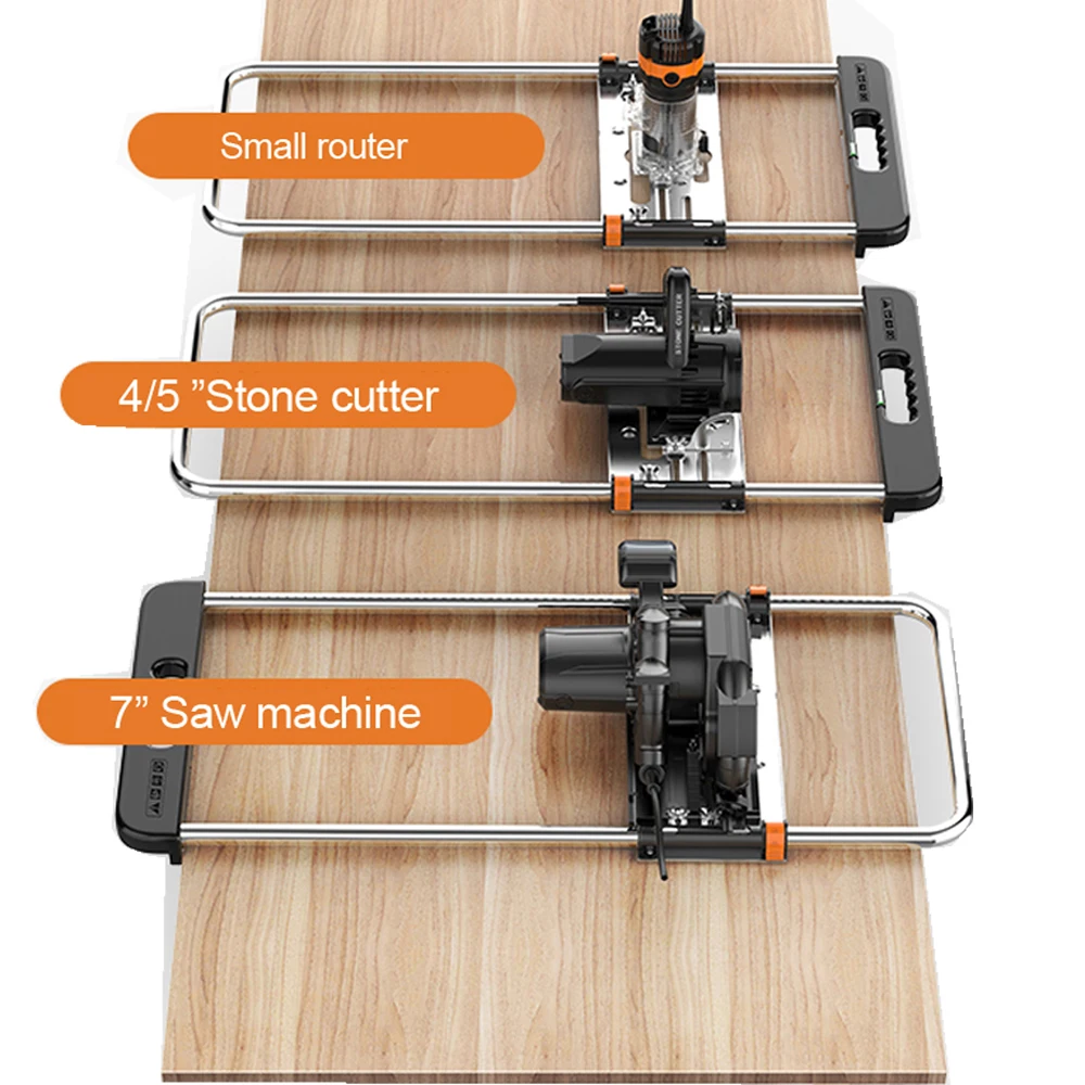 Para sierra Circular eléctrica de 4/5 pulgadas, máquina cortadora, guía de borde, posicionamiento, tabla de cortar, herramienta, fresado, ranura, carpintería DIY