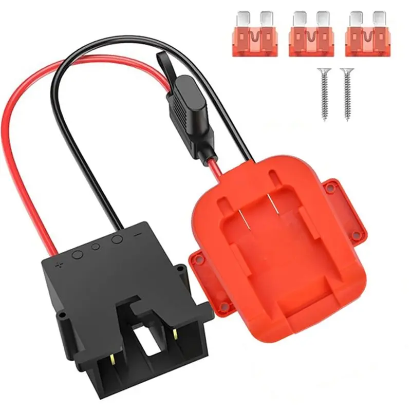 B50B-Power Wheels Adapter For Fisher Price Ride-On Cars With Wire Connector For Black+Decker 20V Li- Battery, A