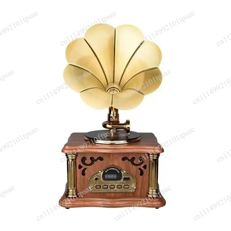 Retro desktop multi-function FM radio Bluetooth speaker can be plugged into U disk furniture bedroom living room ornament gift