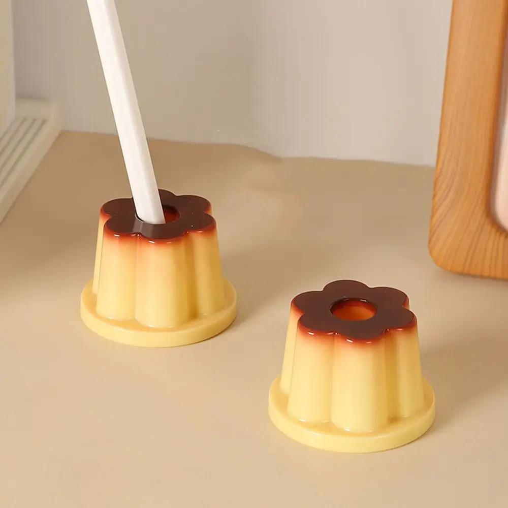 

New Pudding Shape Pen Holder Desktop Ornament Plastic Stationery Holder Pen Pot School Office Supplies