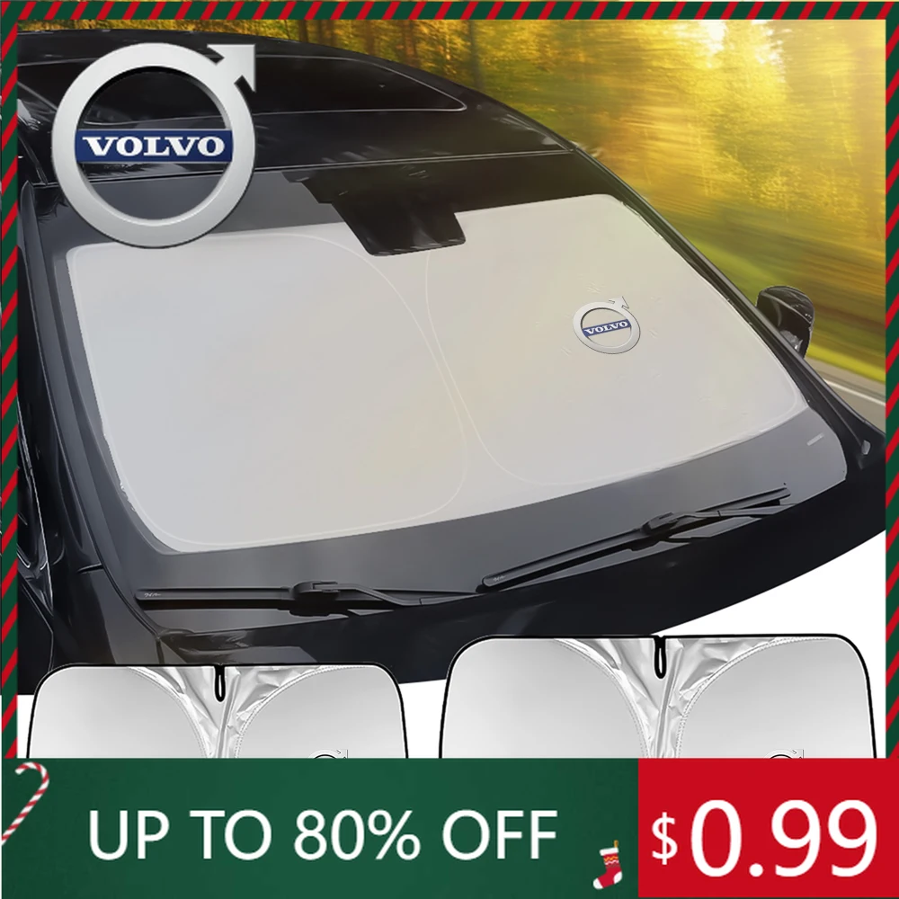 

Эмблемы, солнцезащитный козырек на лобовое стекло автомобиля, анти-УФ-аксессуары для Volvo RDESIGN V40 V50 S40 S80 XC60 S90 S60 XC40 C40