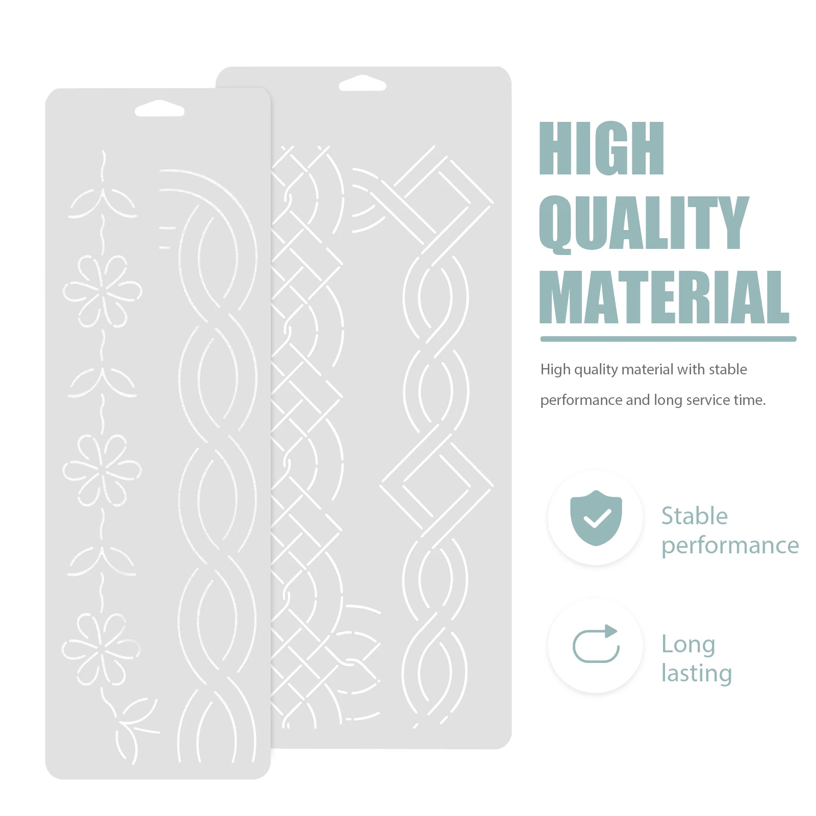 

2 Pcs Embroidery Template Sewing Items Pattern Patchwork Quilting Templates Stencils Easy Mold