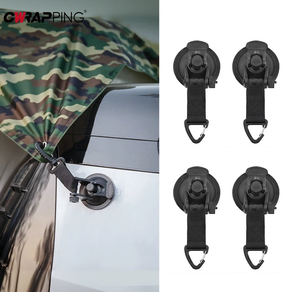 Car Outdoor Camping Tent Suction Cup Buckle Portable Suction Cup Hook Tent Hook Sun Protection Rain Cover RV Window Suction Cup
