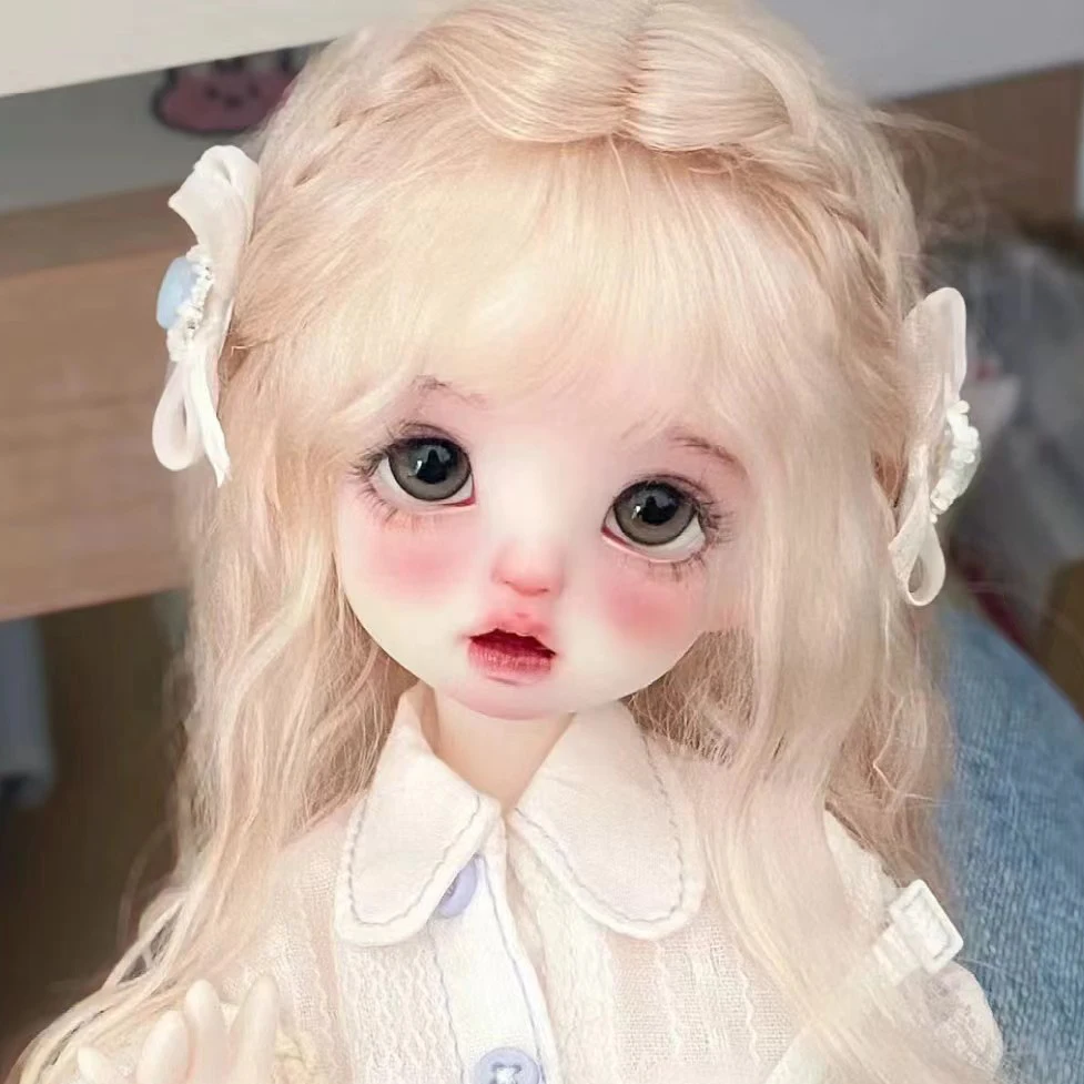 หัวตุ๊กตา BJD ที่มีตัวถังแบบไม่มีหน้าตุ๊กตาที่มีคุณภาพสูงไม่มีการแต่งหน้าของเล่น BJD 1/6ใหม่