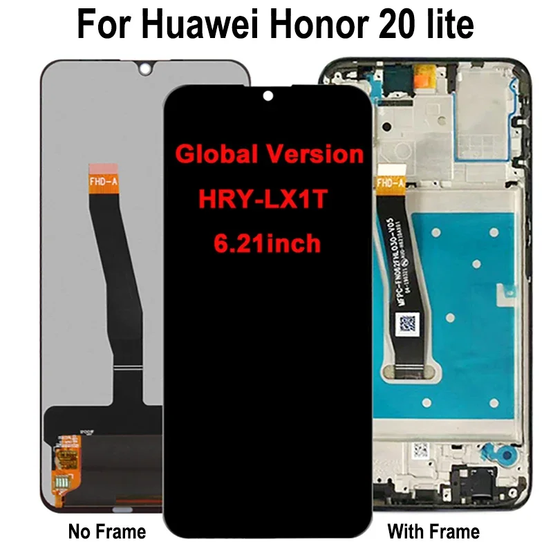 gefensi-for-huawei-honor-20-lite-lcd-display-touch-screen-for-huawei-honor-20i-display-hry-lx1t-lcd-screen-with-frame-replacemen