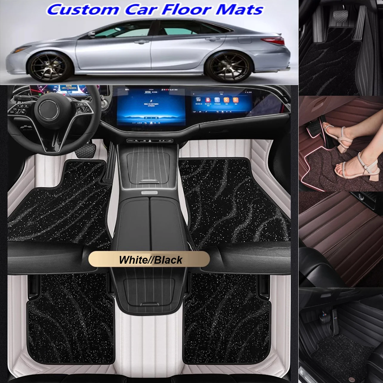 

5D автомобильные коврики на заказ для Citroen Citroën C4 Aircross, автомобильные ковры, двухслойное одеяло для ног, аксессуары, вкладыши