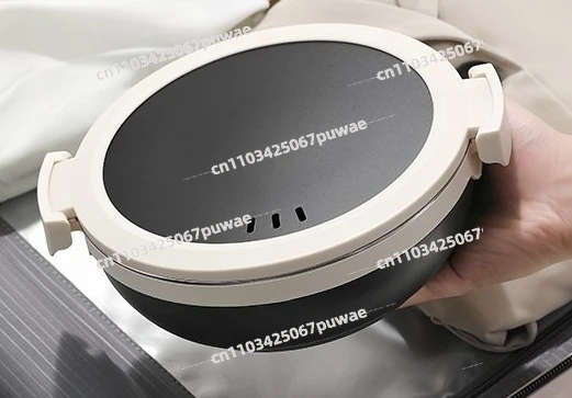 Foldable Small Electric Cooking Pot Multi-functional Stainless Steel Split Electric Hot Pot Portable for Travel Business Trips